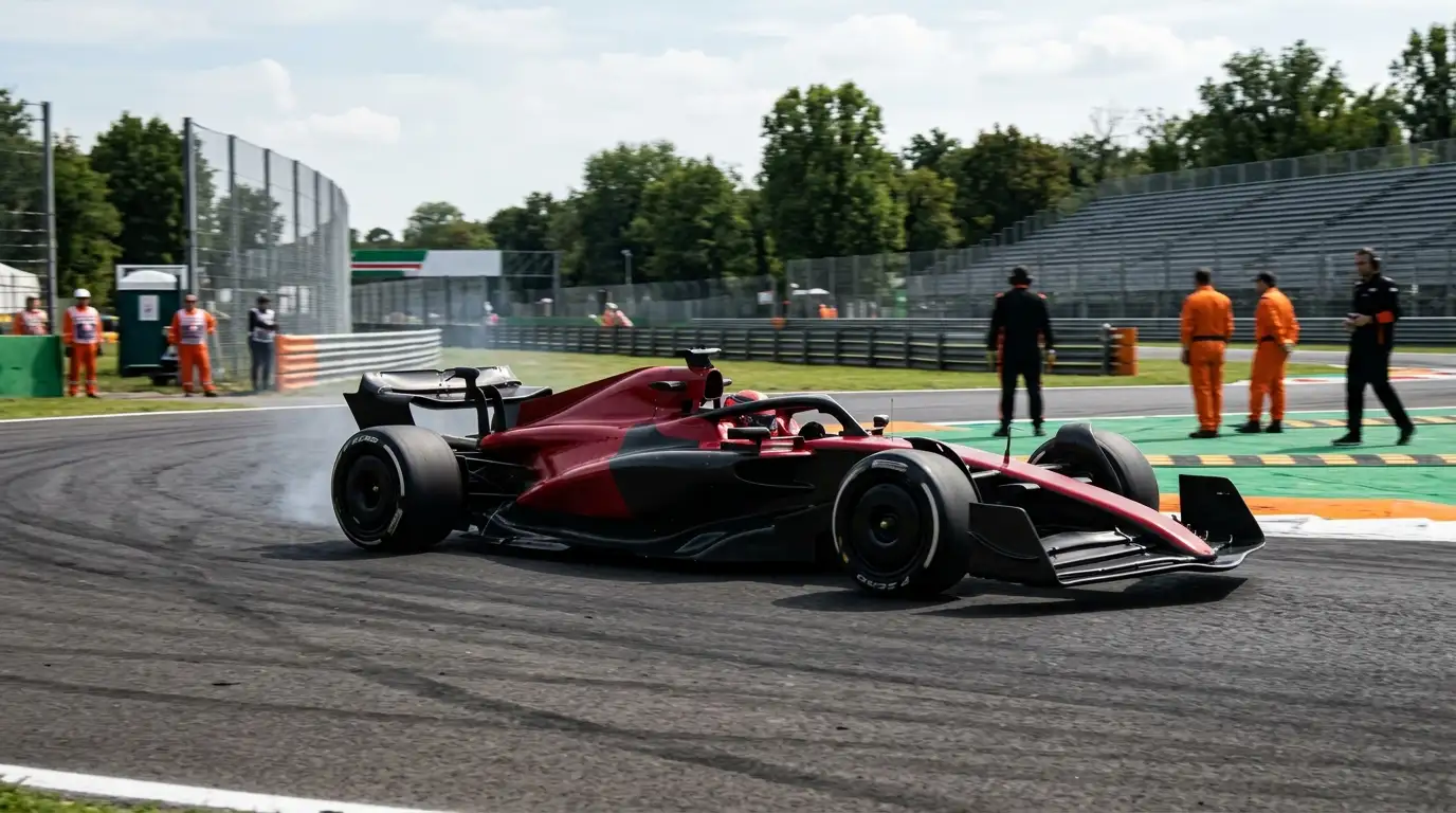 Monoposto di Formula 1 con carico di carburante diverso nelle prove