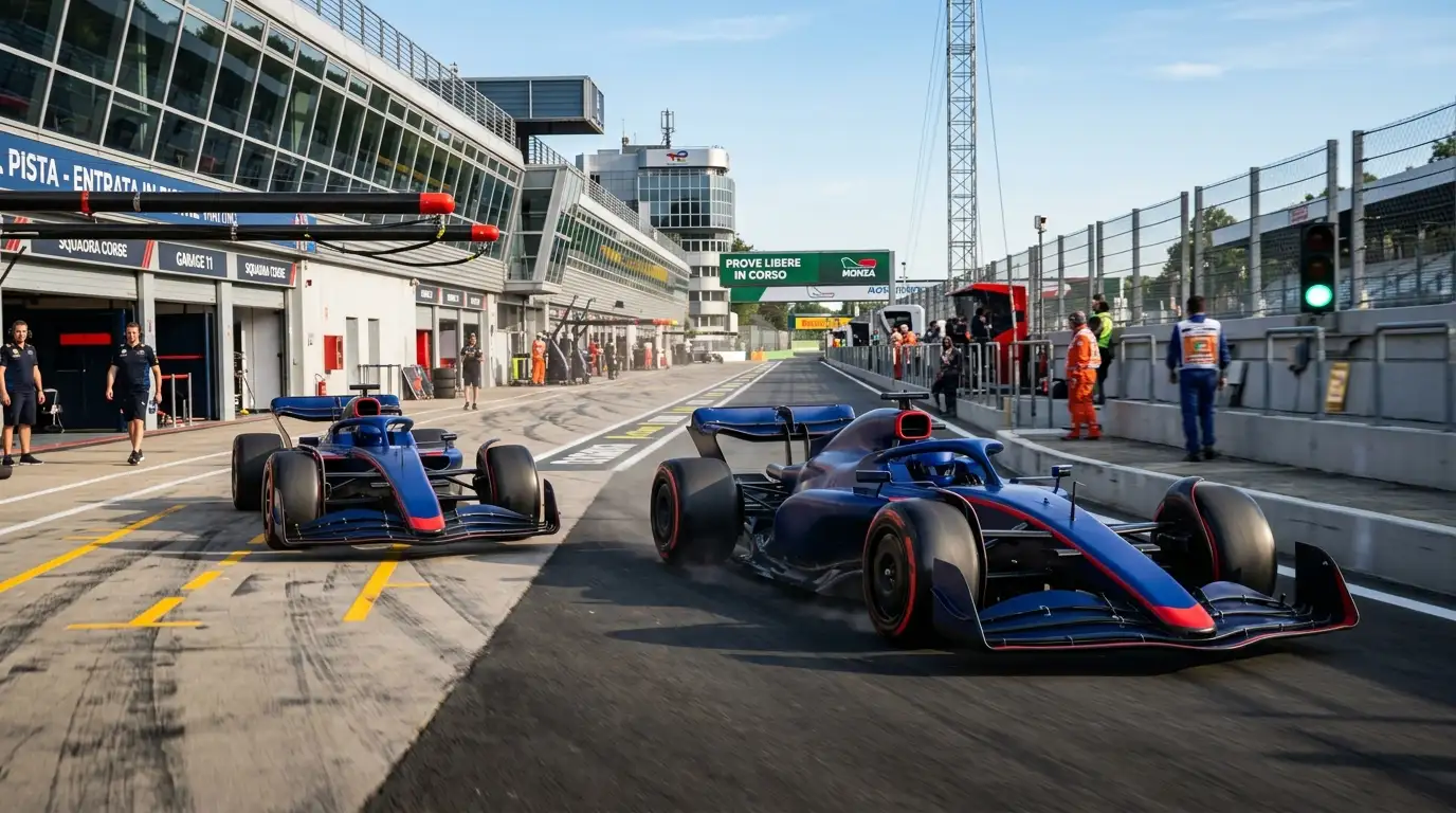 Compagni di squadra di Formula 1 a confronto durante le prove libere