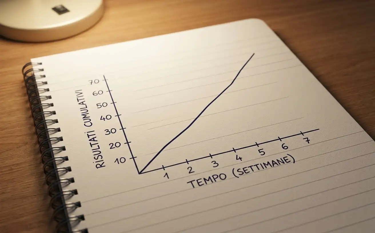 Grafico che mostra i risultati del value betting nel lungo periodo