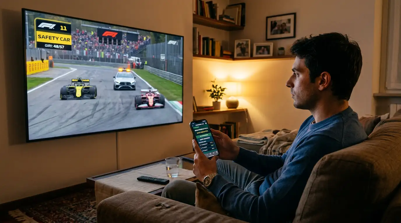 Variazione delle quote live durante un periodo di safety car in F1