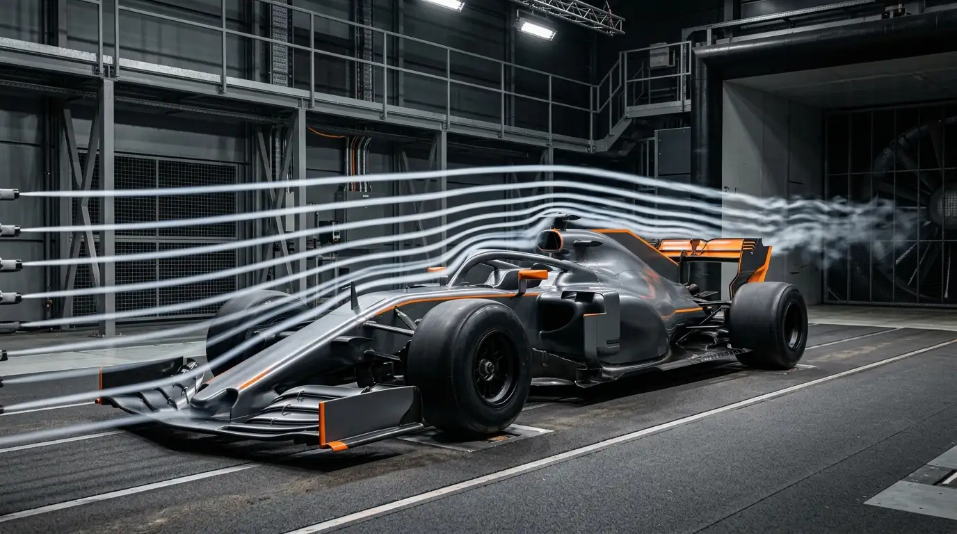 Monoposto Formula 1 2026 con nuova aerodinamica attiva