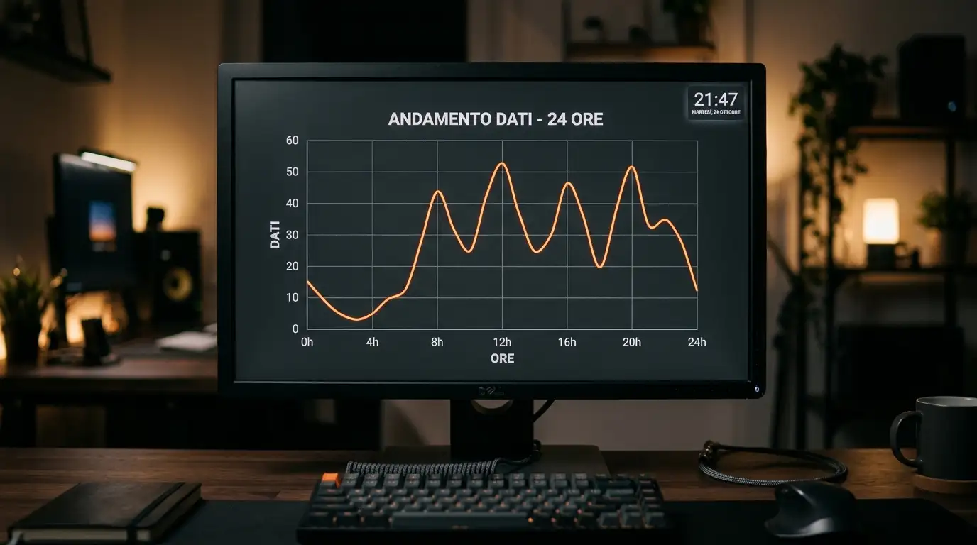 Movimento delle quote prima della gara con oscillazioni in tempo reale