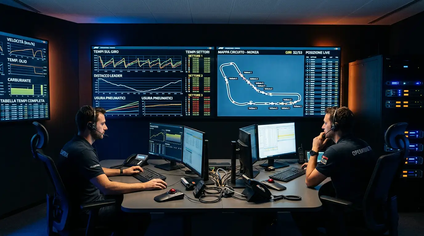Feed di dati in tempo reale con telemetria F1 per il live betting
